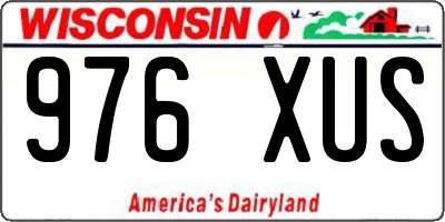 WI license plate 976XUS