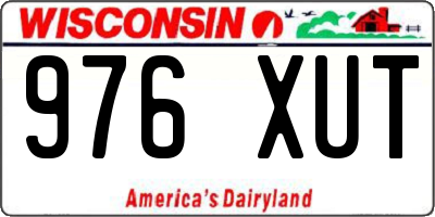 WI license plate 976XUT