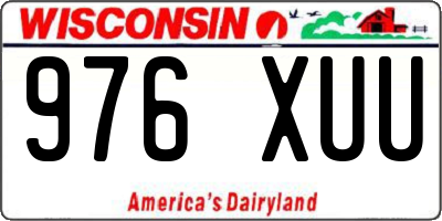 WI license plate 976XUU