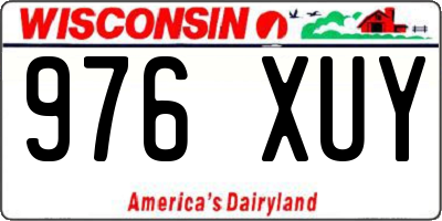 WI license plate 976XUY