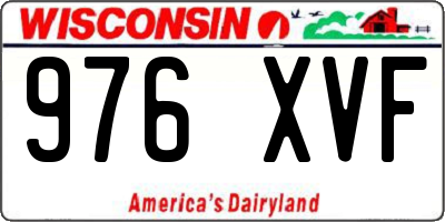 WI license plate 976XVF