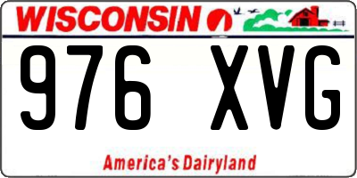 WI license plate 976XVG