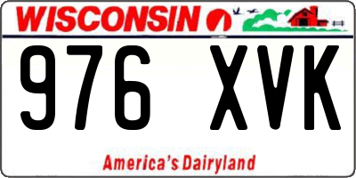 WI license plate 976XVK