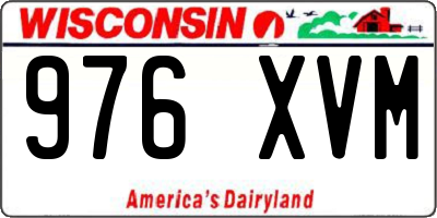 WI license plate 976XVM