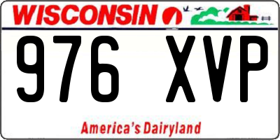 WI license plate 976XVP