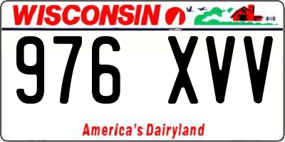WI license plate 976XVV