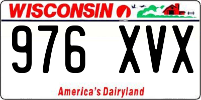 WI license plate 976XVX