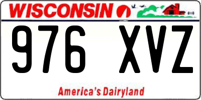 WI license plate 976XVZ