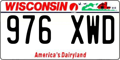 WI license plate 976XWD