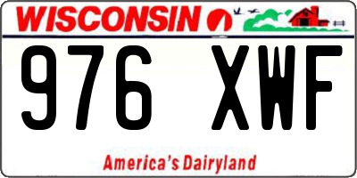 WI license plate 976XWF