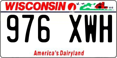 WI license plate 976XWH