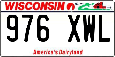 WI license plate 976XWL