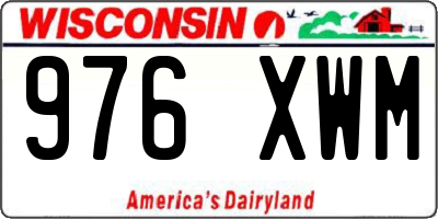 WI license plate 976XWM
