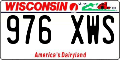 WI license plate 976XWS