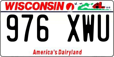 WI license plate 976XWU