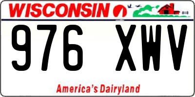 WI license plate 976XWV