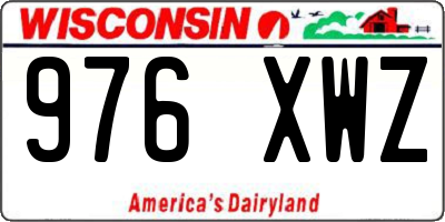 WI license plate 976XWZ