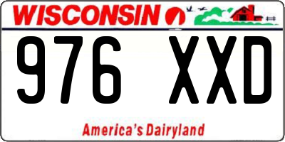 WI license plate 976XXD