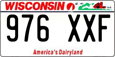 WI license plate 976XXF