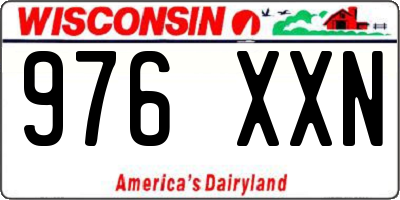 WI license plate 976XXN