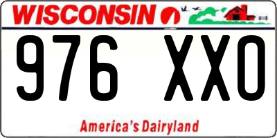 WI license plate 976XXO