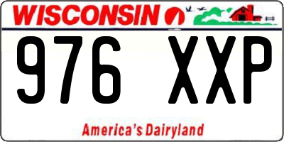 WI license plate 976XXP