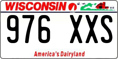 WI license plate 976XXS