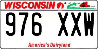 WI license plate 976XXW