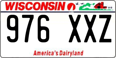 WI license plate 976XXZ