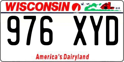 WI license plate 976XYD