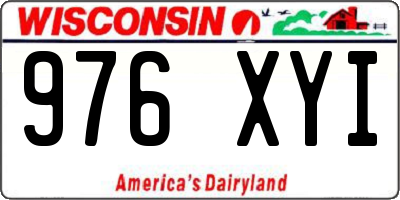 WI license plate 976XYI