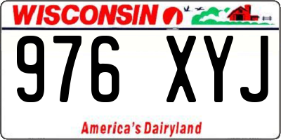 WI license plate 976XYJ