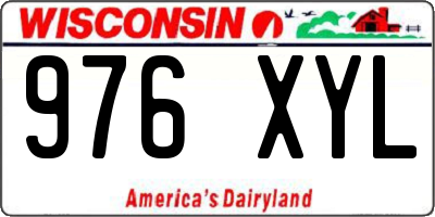 WI license plate 976XYL