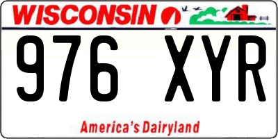 WI license plate 976XYR
