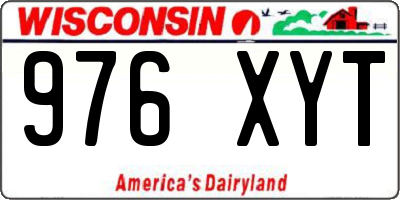 WI license plate 976XYT