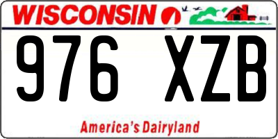 WI license plate 976XZB