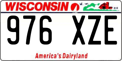 WI license plate 976XZE
