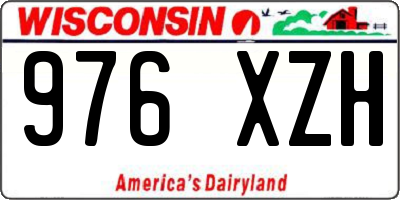 WI license plate 976XZH
