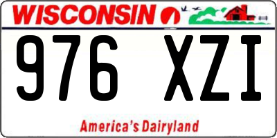 WI license plate 976XZI