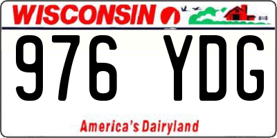 WI license plate 976YDG