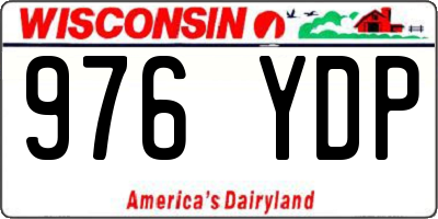 WI license plate 976YDP