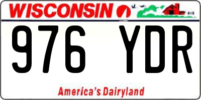 WI license plate 976YDR