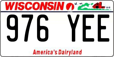 WI license plate 976YEE