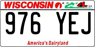 WI license plate 976YEJ