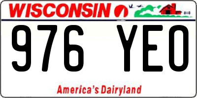 WI license plate 976YEO