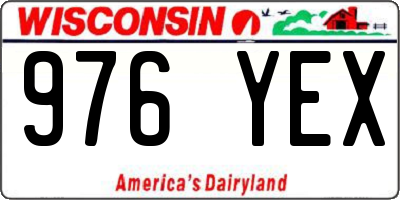 WI license plate 976YEX