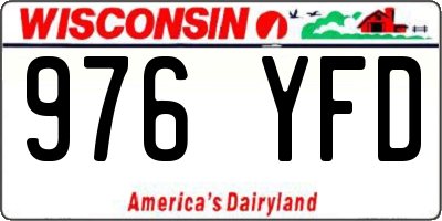 WI license plate 976YFD