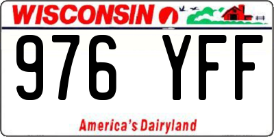 WI license plate 976YFF