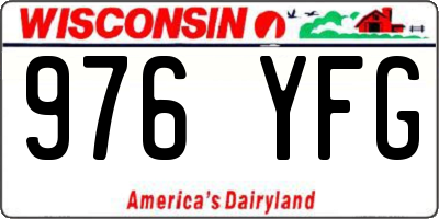 WI license plate 976YFG
