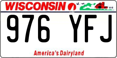 WI license plate 976YFJ